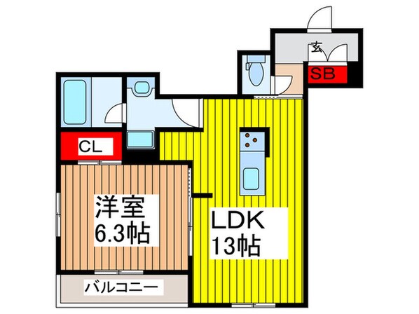 染の物件間取画像